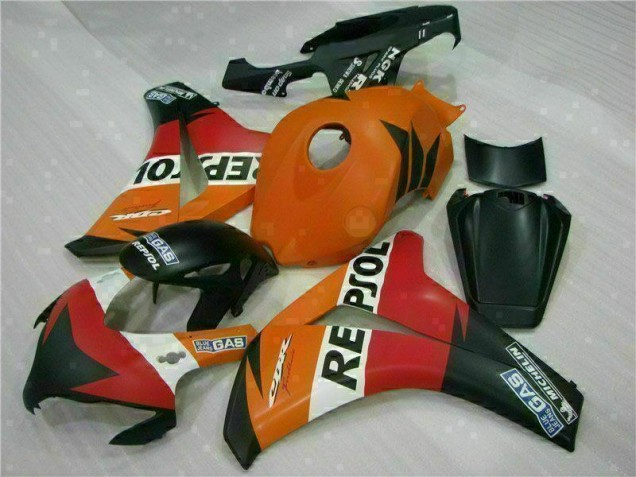 2008-2011 Orange Repsol Honda CBR1000RR Replacement Fairings UK Factory