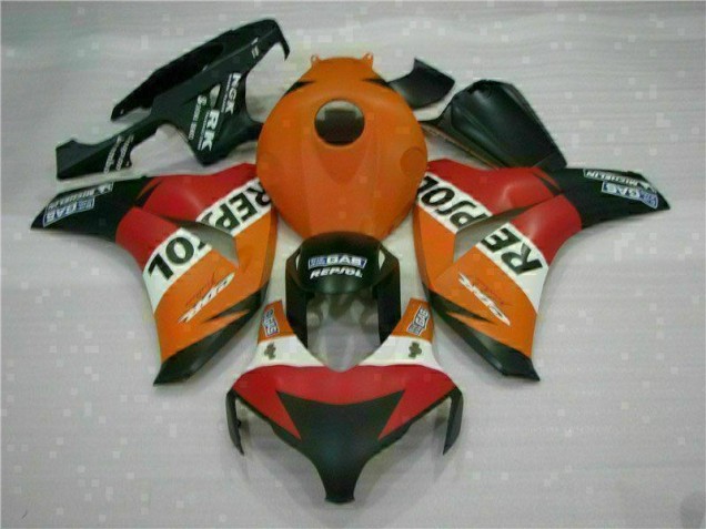 2008-2011 Orange Repsol Honda CBR1000RR Replacement Fairings UK Factory