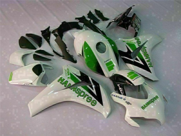 2008-2011 Green White Honda CBR1000RR Motorcycle Fairings Kit UK Factory