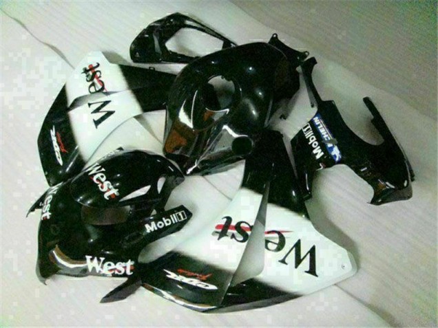 2008-2011 White Black West Honda CBR1000RR Motorbike Fairing Kits & Plastics UK Factory