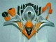 2008-2011 Orange Silver Honda CBR1000RR Motorcyle Fairings UK Factory