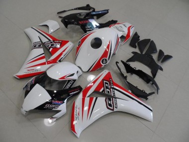 2008-2011 White Red HRC Honda CBR1000RR Bike Fairings UK Factory