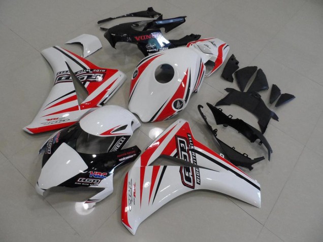 2008-2011 White Red HRC Honda CBR1000RR Bike Fairings UK Factory 2008-2011 White Red HRC Honda CBR1000RR Bike Fairings UK Factory