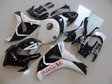 2008-2011 Black White Satuhati Honda CBR1000RR Motorcycle Fairings Kits UK Factory