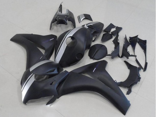 2008-2011 Matte Black and Silver Honda CBR1000RR Motorbike Fairing UK Factory 2008-2011 Matte Black and Silver Honda CBR1000RR Motorbike Fairing UK Factory