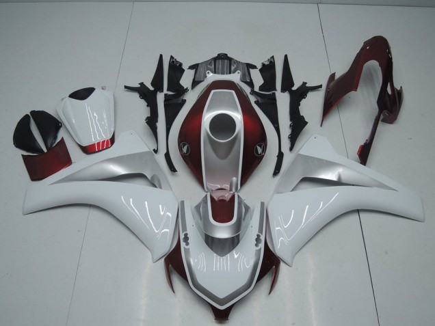 2008-2011 Red White and Silver Honda CBR1000RR Bike Fairing UK Factory