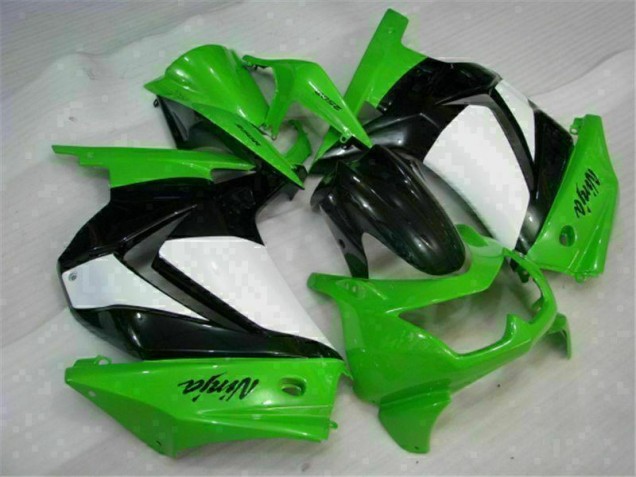 2008-2012 Green Black Ninja Kawasaki EX250 Moto Fairings UK Factory 2008-2012 Green Black Ninja Kawasaki EX250 Moto Fairings UK Factory