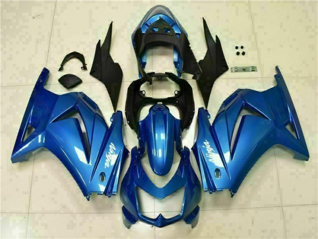 2008-2012 Blue Black White Ninja Kawasaki EX250 Moto Fairings UK Factory 2008-2012 Blue Black White Ninja Kawasaki EX250 Moto Fairings UK Factory