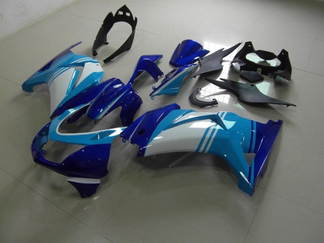 2008-2012 Light and Dark Blue Kawasaki ZX250R Bike Fairing Kit UK Factory 2008-2012 Light and Dark Blue Kawasaki ZX250R Bike Fairing Kit UK Factory