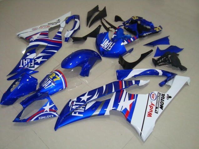 2008-2016 Blue White Fiat 27 Red Wudy Yamaha YZF R6 Motorcycle Fairings Kits UK Factory