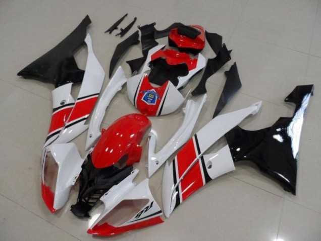 2008-2016 Red White Black Yamaha YZF R6 Motorcyle Fairings UK Factory 2008-2016 Red White Black Yamaha YZF R6 Motorcyle Fairings UK Factory