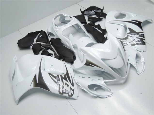 2008-2019 White Suzuki GSXR 1300 Hayabusa Replacement Motorcycle Fairings UK Factory