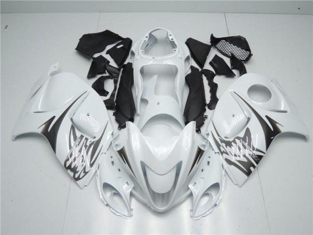 2008-2019 White Suzuki GSXR 1300 Hayabusa Replacement Motorcycle Fairings UK Factory