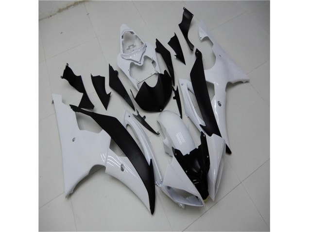 2008-2016 White Black Yamaha YZF R6 Bike Fairings & Bodywork UK Factory 2008-2016 White Black Yamaha YZF R6 Bike Fairings & Bodywork UK Factory