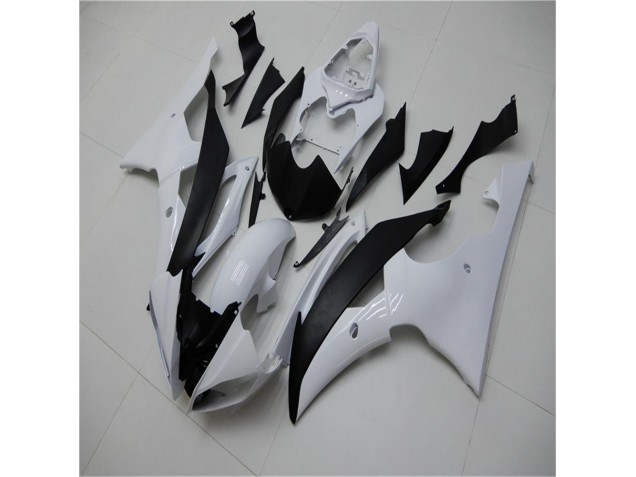 2008-2016 White Black Yamaha YZF R6 Bike Fairings & Bodywork UK Factory 2008-2016 White Black Yamaha YZF R6 Bike Fairings & Bodywork UK Factory