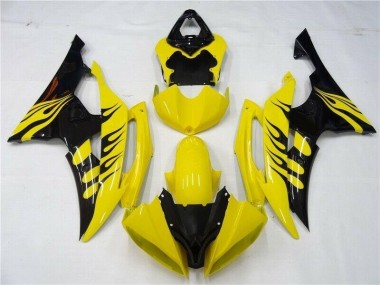 2008-2016 Yellow Black Yamaha YZF R6 Motorcycle Replacement Fairings UK Factory