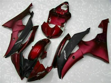2008-2016 Red Black Yamaha YZF R6 Motorcylce Fairings UK Factory