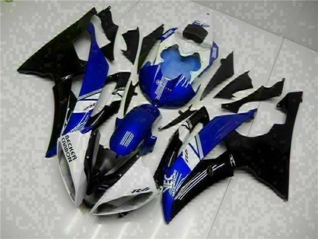 2008-2016 Blue Black Yamaha YZF R6 Motorcycle Fairing Kit UK Factory