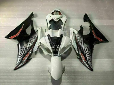 2008-2016 White Black Yamaha YZF R6 Bike Fairings UK Factory