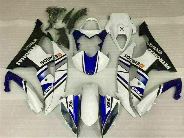 2008-2016 Blue White Blue White ENEOS Yamaha YZF R6 Bike Fairing Kit UK Factory 2008-2016 Blue White Blue White ENEOS Yamaha YZF R6 Bike Fairing Kit UK Factory