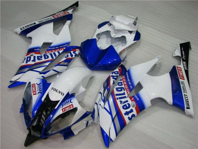 2008-2016 White Blue Sterilgarda Volvo Yamaha YZF R6 Motorcycle Fairing UK Factory