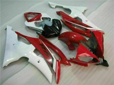 2008-2016 Red White Yamaha YZF R6 Motorbike Fairing Kits UK Factory