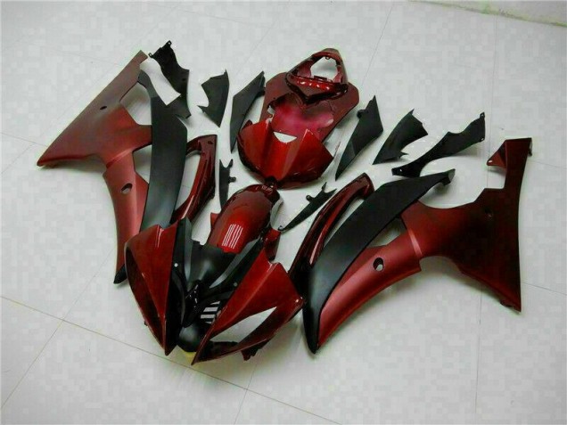 2008-2016 Red Black Yamaha YZF R6 Motorcycle Fairings Kits UK Factory 2008-2016 Red Black Yamaha YZF R6 Motorcycle Fairings Kits UK Factory