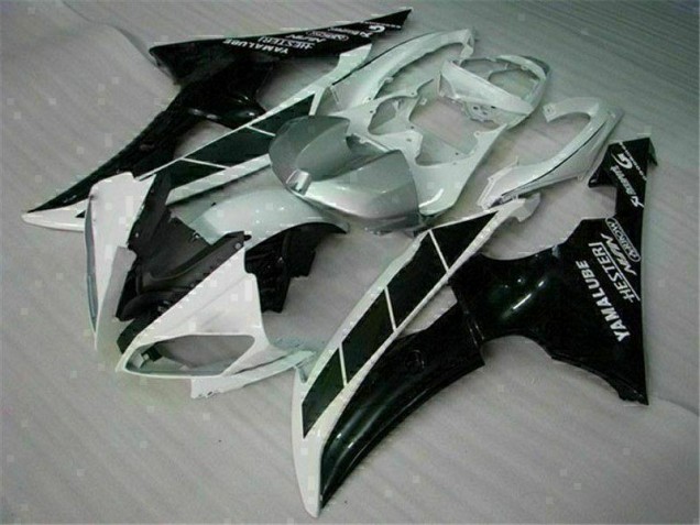 2008-2016 White Black Yamaha YZF R6 Motorcycle Fairings UK Factory