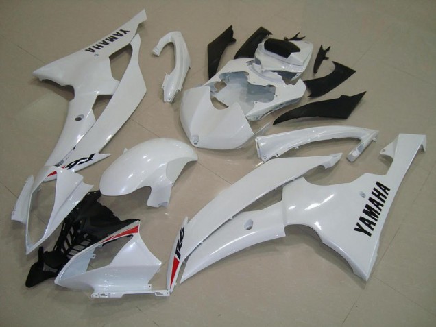2008-2016 Pearl White Yamaha YZF R6 Motorbike Fairing Kits UK Factory 2008-2016 Pearl White Yamaha YZF R6 Motorbike Fairing Kits UK Factory