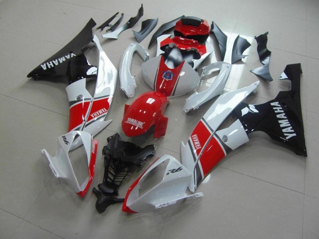2008-2016 Red White Black Yamaha YZF R6 Motor Fairings UK Factory 2008-2016 Red White Black Yamaha YZF R6 Motor Fairings UK Factory