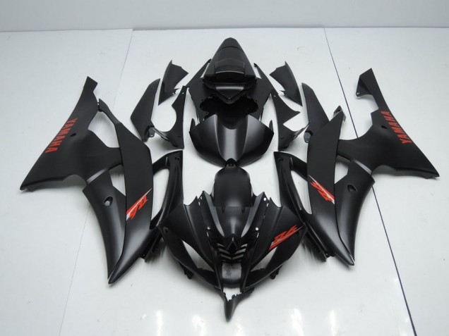 2008-2016 Matte Black Red Decals Yamaha YZF R6 Motorbike Fairings UK Factory