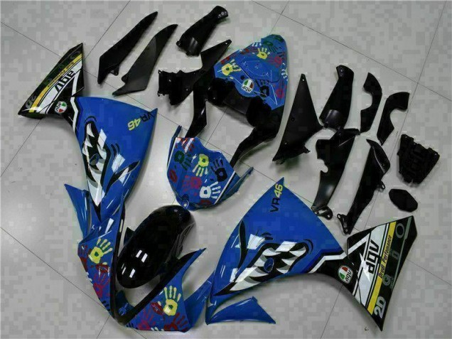 2009-2011 Blue Yamaha YZF R1 Bike Fairings UK Factory 2009-2011 Blue Yamaha YZF R1 Bike Fairings UK Factory