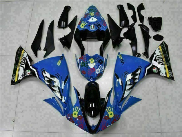 2009-2011 Blue Yamaha YZF R1 Bike Fairings UK Factory 2009-2011 Blue Yamaha YZF R1 Bike Fairings UK Factory