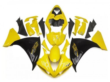 2009-2011 Yellow Black Yamaha YZF R1 Bike Fairings UK Factory