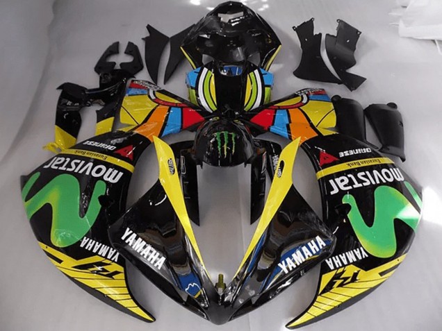 2009-2011 Rossi Moviestar Yamaha YZF R1 Bike Fairing Kit UK Factory 2009-2011 Rossi Moviestar Yamaha YZF R1 Bike Fairing Kit UK Factory