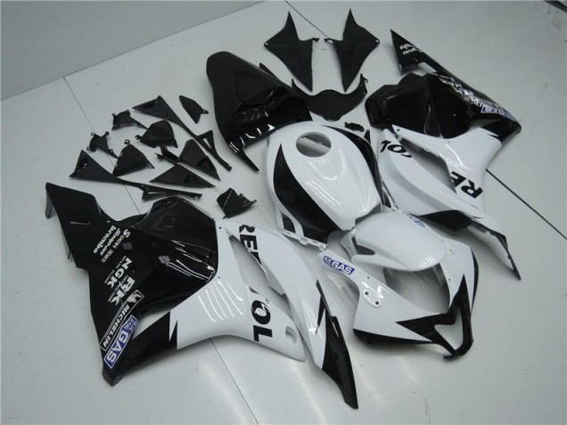 2009-2012 White Black Honda CBR600RR Motorcycle Replacement Fairings UK Factory
