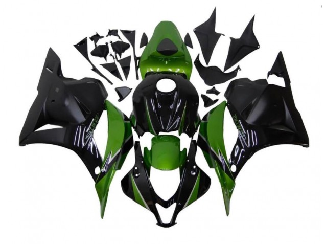 2009-2012 Green Black Honda CBR600RR Motorcycle Fairings Kit UK Factory