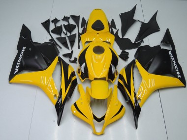 2009-2012 Yellow Black Honda CBR600RR Motorcycle Fairing Kits UK Factory