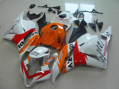 2009-2012 White New Repsol Honda CBR600RR Replacement Motorcycle Fairings UK Factory