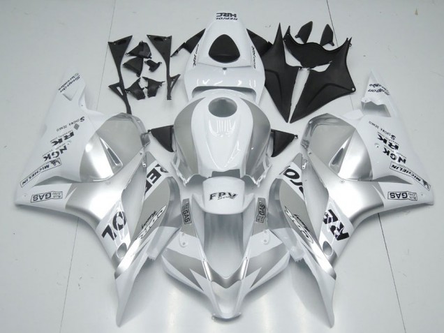 2009-2012 White Silver Repsol Honda CBR600RR Bike Fairing Kit UK Factory