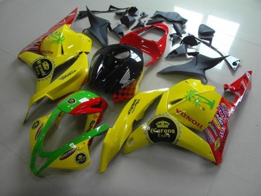 2009-2012 Yellow Corona Extra Honda CBR600RR Motorbike Fairing Kits UK Factory