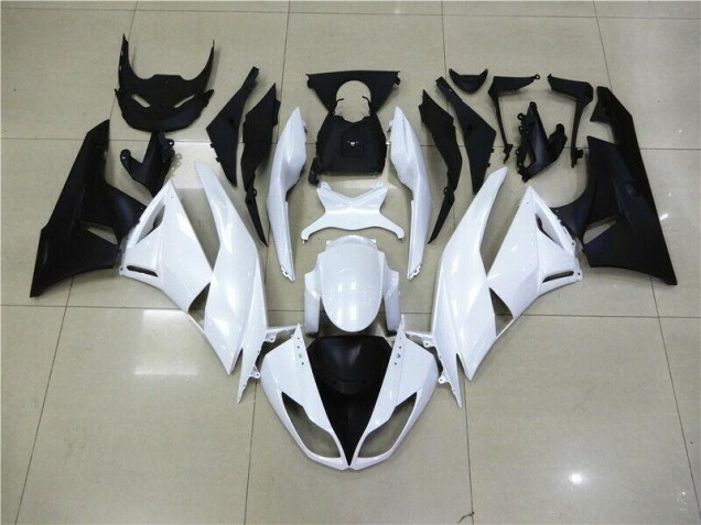 2009-2012 White Kawasaki ZX6R Motorcyle Fairings UK Factory 2009-2012 White Kawasaki ZX6R Motorcyle Fairings UK Factory