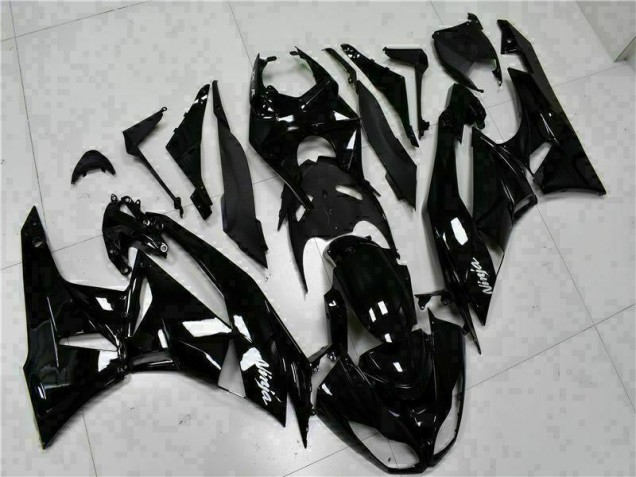 2009-2012 Black White Ninja Kawasaki ZX6R Replacement Fairings UK Factory 2009-2012 Black White Ninja Kawasaki ZX6R Replacement Fairings UK Factory