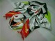 2009-2012 White Red H. Energy Kawasaki ZX6R Motorcycle Fairings Kit UK Factory 2009-2012 White Red H. Energy Kawasaki ZX6R Motorcycle Fairings Kit UK Factory