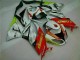 2009-2012 White Red H. Energy Kawasaki ZX6R Motorcycle Fairings Kit UK Factory 2009-2012 White Red H. Energy Kawasaki ZX6R Motorcycle Fairings Kit UK Factory