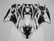 2009-2012 Black White Kawasaki ZX6R Motorcycle Fairings UK Factory 2009-2012 Black White Kawasaki ZX6R Motorcycle Fairings UK Factory