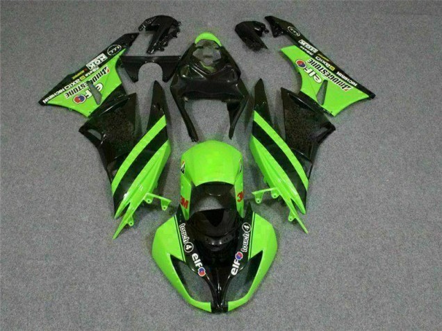 2009-2012 Black Green 3M Touch4 Kawasaki ZX6R Motorbike Fairing UK Factory 2009-2012 Black Green 3M Touch4 Kawasaki ZX6R Motorbike Fairing UK Factory