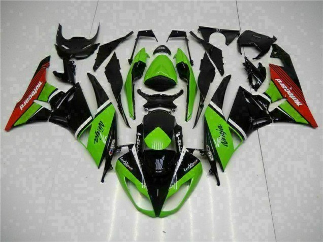 2009-2012 Green Black Red Kawasaki ZX6R Bike Fairing UK Factory 2009-2012 Green Black Red Kawasaki ZX6R Bike Fairing UK Factory
