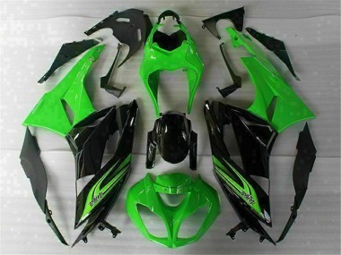 2009-2012 Green Black Kawasaki ZX6R Motorbike Fairing UK Factory