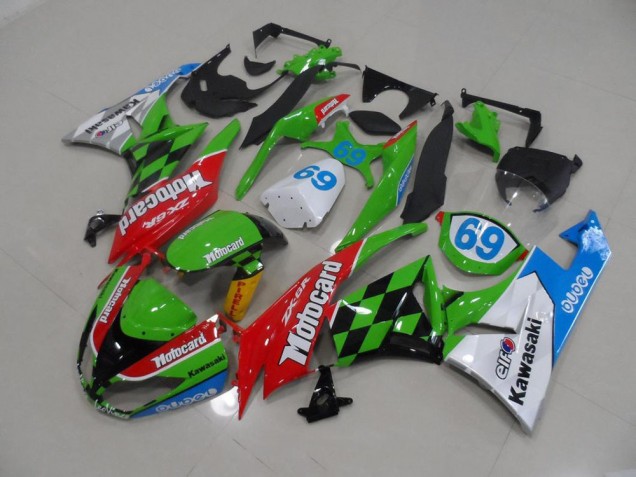 2009-2012 Motocard Kawasaki ZX6R Motorcycle Fairings Kits UK Factory 2009-2012 Motocard Kawasaki ZX6R Motorcycle Fairings Kits UK Factory
